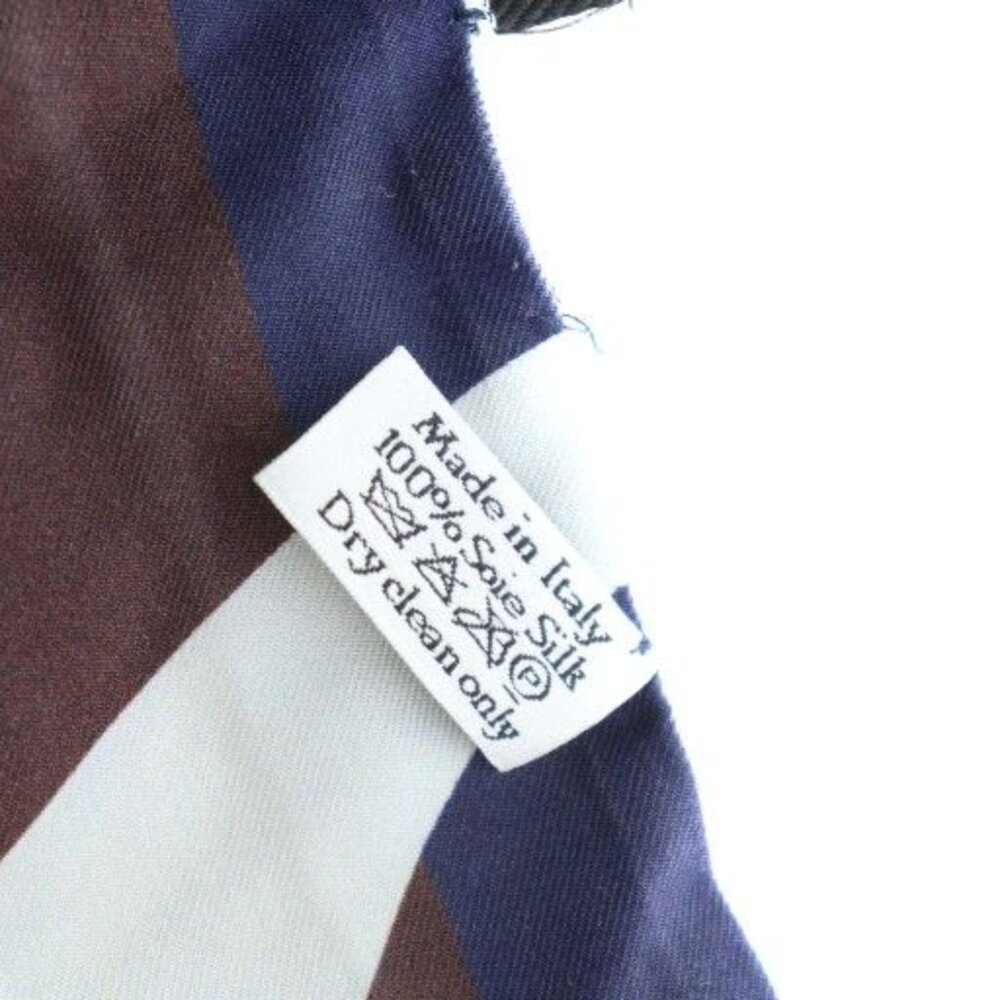 Dior Mitzah Ribbon Scarf Shawl Logo Floral Silk Multicolor GY19 MQ OH - Picture 7 of 7